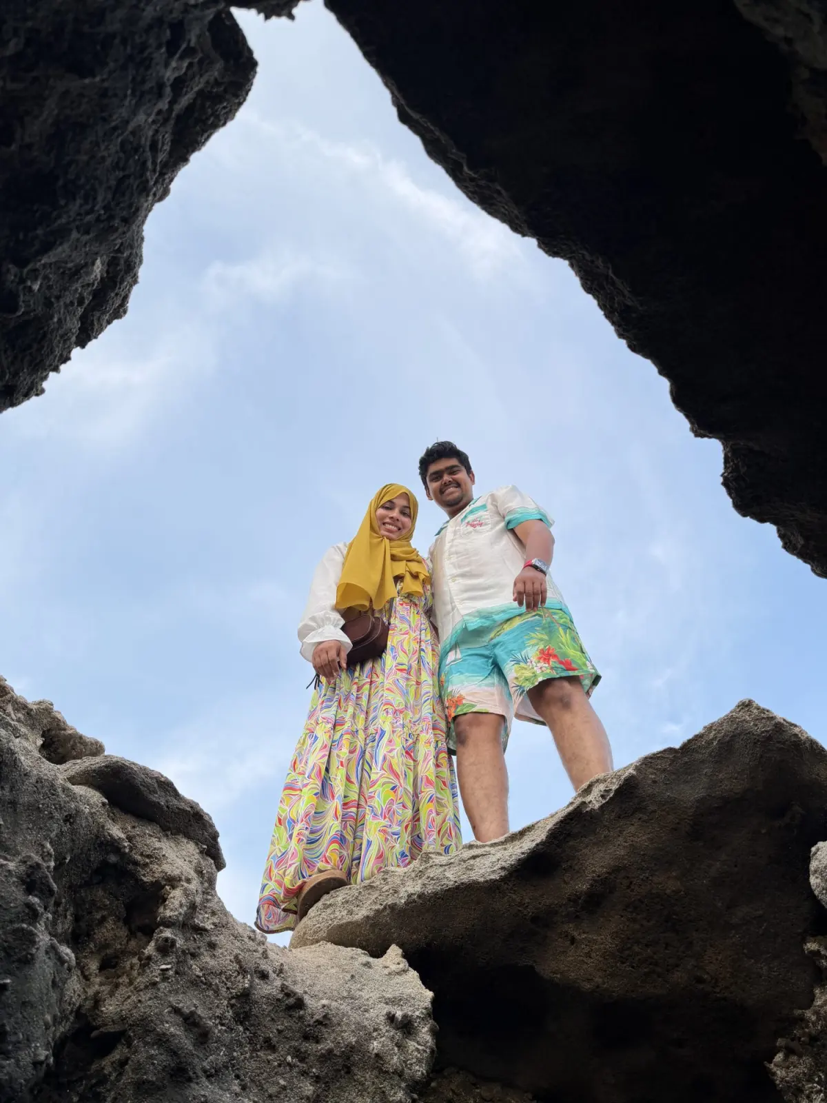 Our guests enjoying Lakshadweep